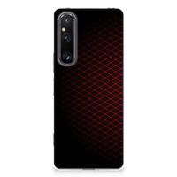 Sony Xperia 1 V TPU bumper Geruit Rood