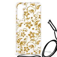 Samsung Galaxy S23 Plus Case Gouden Bloemen