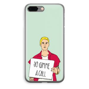 Gimme a call: iPhone 8 Plus Transparant Hoesje