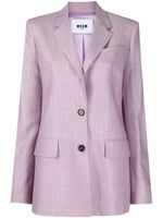 MSGM blazer à fines rayures - Violet