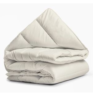 Dekbed zonder Overtrek - All Year - Creme (Warmteklasse 2)-Lits-Jumeaux (240x200 cm)