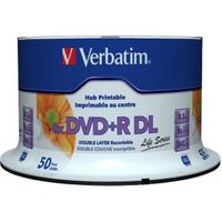 Verbatim DVD+R DL 8X 50st Spindle Printable - thumbnail