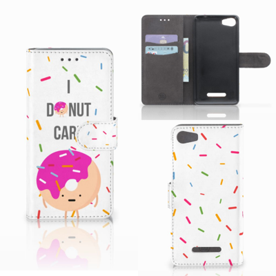 Wiko Lenny 2 Book Cover Donut Roze Wiko Lenny 2 Book Cover Donut Roze