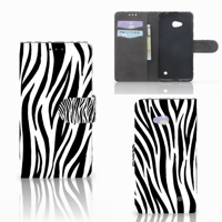 Microsoft Lumia 640 Telefoonhoesje met Pasjes Zebra