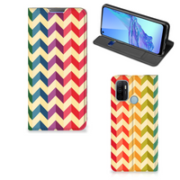 OPPO A53 | A53s Hoesje met Magneet Zigzag Multi Color - thumbnail