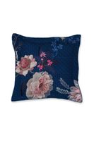 Pip Studio Tokyo Bouquet Square Sierkussen Donker Blauw 45 x 45 cm