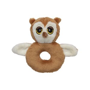 Dieren knuffel baby rammelaar uil 10 x 15 cm