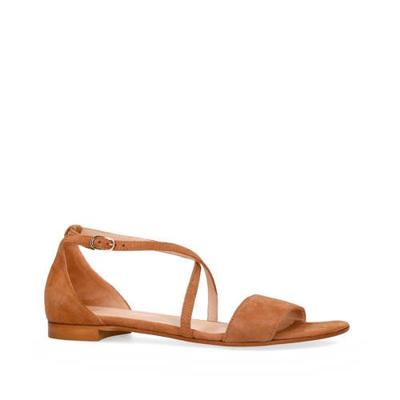 Manfield suède sandalen cognac Manfield suède sandalen cognac