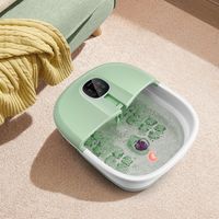 Opvouwbaar Voetenbad met Warmte Voetbad met Afstandsbediening Massager 33,5 x 41 x 20,5 cm Groen