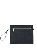 Ferragamo pochette Gancini à logo embossé - Noir - thumbnail