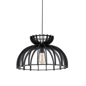 Nowodvorski Houten hanglamp Kymi Ø 48cm - zwart 10575