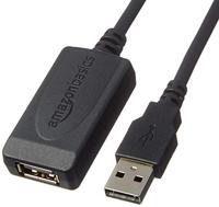 Amazon Basics - Actieve repeater-/aansluitkabel, USB Type-A-stekker naar USB Type-A-aansluiting, USB 2.0, 9,75 m, zwart