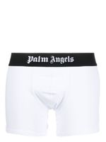 Palm Angels boxer à taille à logo - Blanc