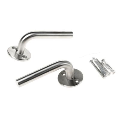 Deurkrukken Porto roestvaststaal op ronde rozet Deurkrukken Porto roestvaststaal op ronde rozet