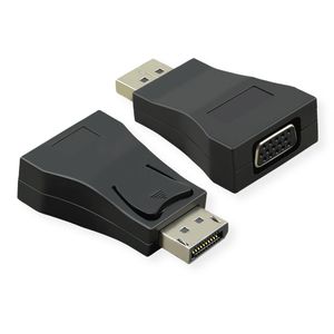 Value 12.99.3156 Adapter [1x DisplayPort stekker - 1x VGA-bus] Zwart