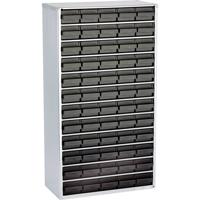 raaco 1260-00 ESD Stalen ESD-magazijnkast (l x b x h) 306 x 150 x 552 mm Aantal vakken: 60 Incl. aardingskabel Inhoud 1 stuk(s)