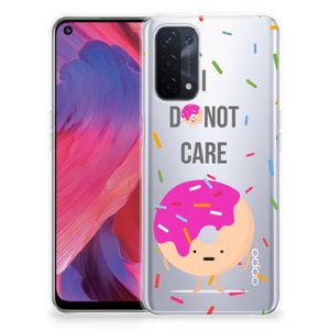 OPPO A74 5G | A54 5G Siliconen Case Donut Roze