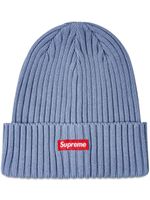 Supreme bonnet en maille nervurée - Bleu - thumbnail