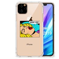 Apple iPhone 11 Pro Max Anti Shock Bumper Case Popart Oh Yes - thumbnail