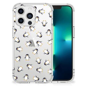 Doorzichtige Silicone Hoesje voor Apple iPhone 13 Pro Pinguïn