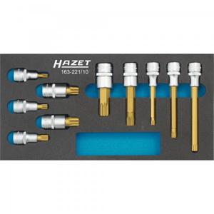 Hazet 163-221/10 Dopsleutel-bitinzetset 1/2 (12.5 mm) 10-delig