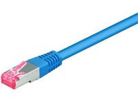 Goobay CAT 6 68276 verbindingskabel, S/FTP (PiMF), blauw, 50 m kabellengte