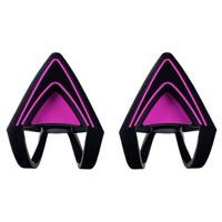 Razer Kitty Ears Cat Ears - Kitty Oortjes voor alle Razer Kraken headsets (Past op Razer Kraken, verstelbaar, waterproof) Neon Paars