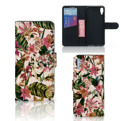 Sony Xperia L3 Hoesje Flowers Sony Xperia L3 Hoesje Flowers