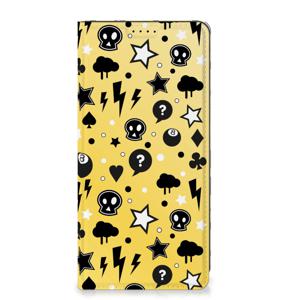 Mobiel BookCase Samsung Galaxy S23 FE Punk Geel