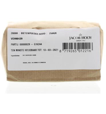 Jacob Hooy Jacob Hooy Bietenpoeder Rood (250g) Jacob Hooy Jacob Hooy Bietenpoeder Rood (250g)