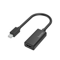 Hama 00200332 Mini-displayport / HDMI Adapter [1x Britse stekker - 1x Mini-DisplayPort stekker] Zwart - thumbnail