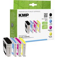 KMP Inktcartridge vervangt HP 940XL, C2N93AE, C4906AE, C4907AE, C4908AE, C4909AE Compatibel Combipack Zwart, Cyaan, Magenta, Geel H71V 1715,4005 - thumbnail