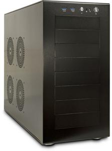 Inter-Tech 88887341 Tower PC-behuizing Zwart