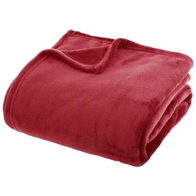 Atmosphera Plaid - warm rood - polyester - 180 x 230 cm