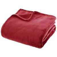 Atmosphera Plaid - warm rood - polyester - 180 x 230 cm