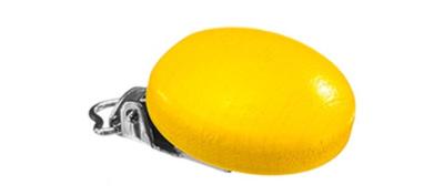 Selecta Spielzeug bevestigingsclip junior 3,5 cm hout geel Selecta Spielzeug bevestigingsclip junior 3,5 cm hout geel
