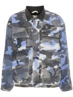 Stüssy veste à motif camouflage - Bleu - thumbnail