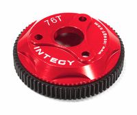 Integy - 76T Metal Spur Gear, Red - Traxxas Rustler, Stampede 2WD, Slash 2WD