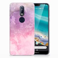 Hoesje maken Nokia 7.1 Pink Purple Paint - thumbnail