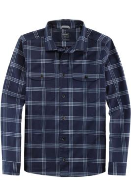 OLYMP Casual Modern Fit Overshirt marine, Ruit