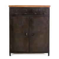 Eleonora opbergkast industrieel metaal 104 x 79 x 40