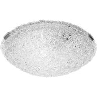 LED Plafondlamp - Plafondverlichting - Trion Sooty - E27 Fitting - Rond - Mat Nikkel - Aluminium