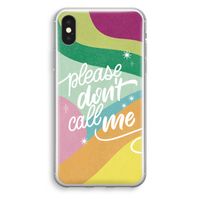 Don't call: iPhone X Transparant Hoesje