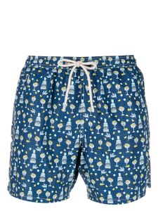 MC2 Saint Barth Gin Saint Barth-print swim shorts - Bleu