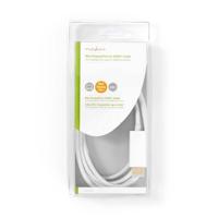 Nedis CCGB37600WT20 video kabel adapter 2 m Mini DisplayPort HDMI Type A (Standaard) Wit