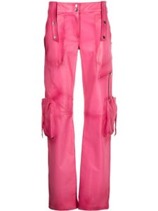 Blumarine pantalon slim à poches cargo - Rose