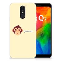 LG Q7 Telefoonhoesje met Naam Monkey - thumbnail