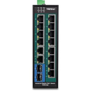 Trendnet TI-PG162 netwerk-switch Unmanaged Gigabit Ethernet (10/100/1000) Power over Ethernet (PoE) Zwart