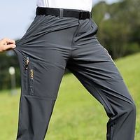 Voor heren Wandelbroek Buiten Normale pasvorm Ademend Sneldrogend Zacht Zweetafvoerend Kleding Onderlichaam Donker Grijs Zwart KamperenWandelen Jagen Vissen S M L XL XXL Lightinthebox