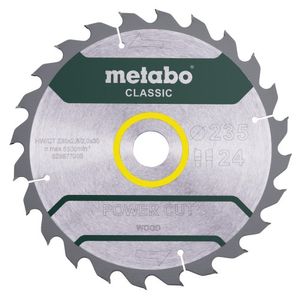 Metabo Accessoires Cirkelzaagblad | Power Cut Classic | 235x30mm | Z24 WZ 18°/B - 628678000